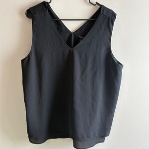 Ann Taylor Black V-Neck Blouse